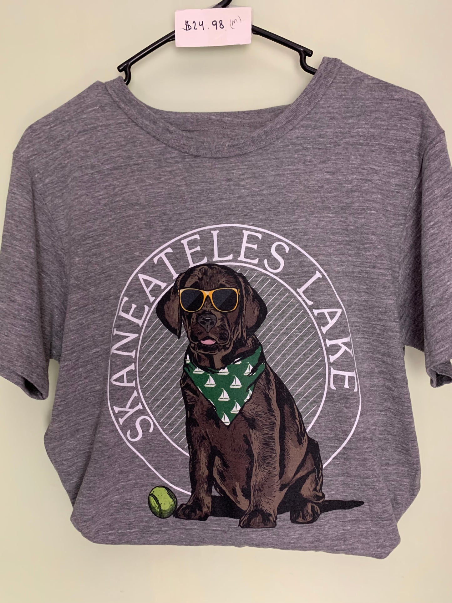 Skaneateles Lake Dog with Sunglasses Shirt