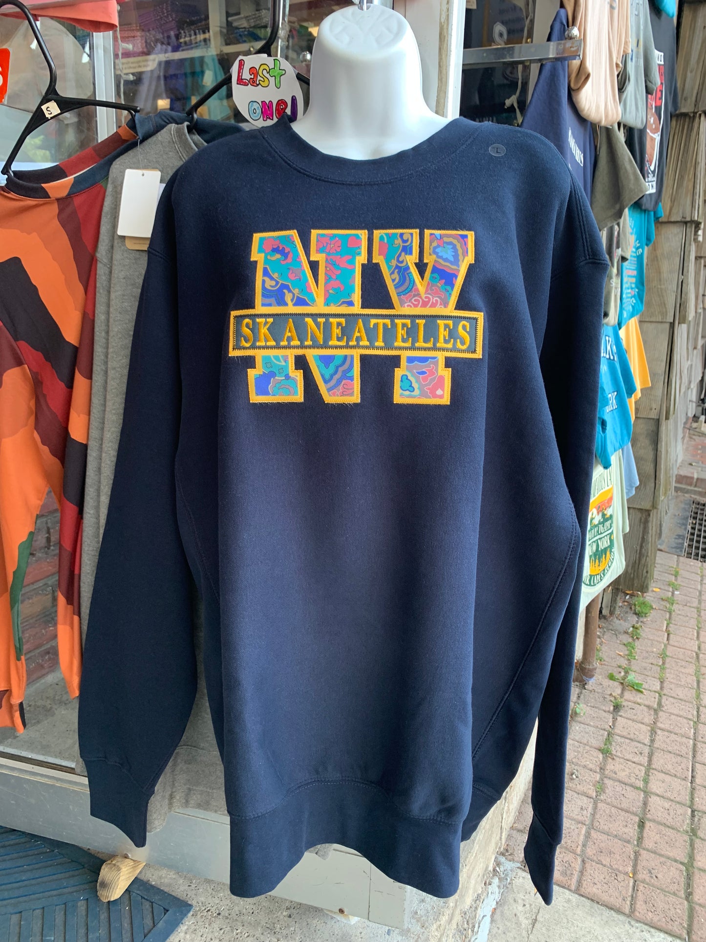 Skaneateles NY Floral Sweatshirt