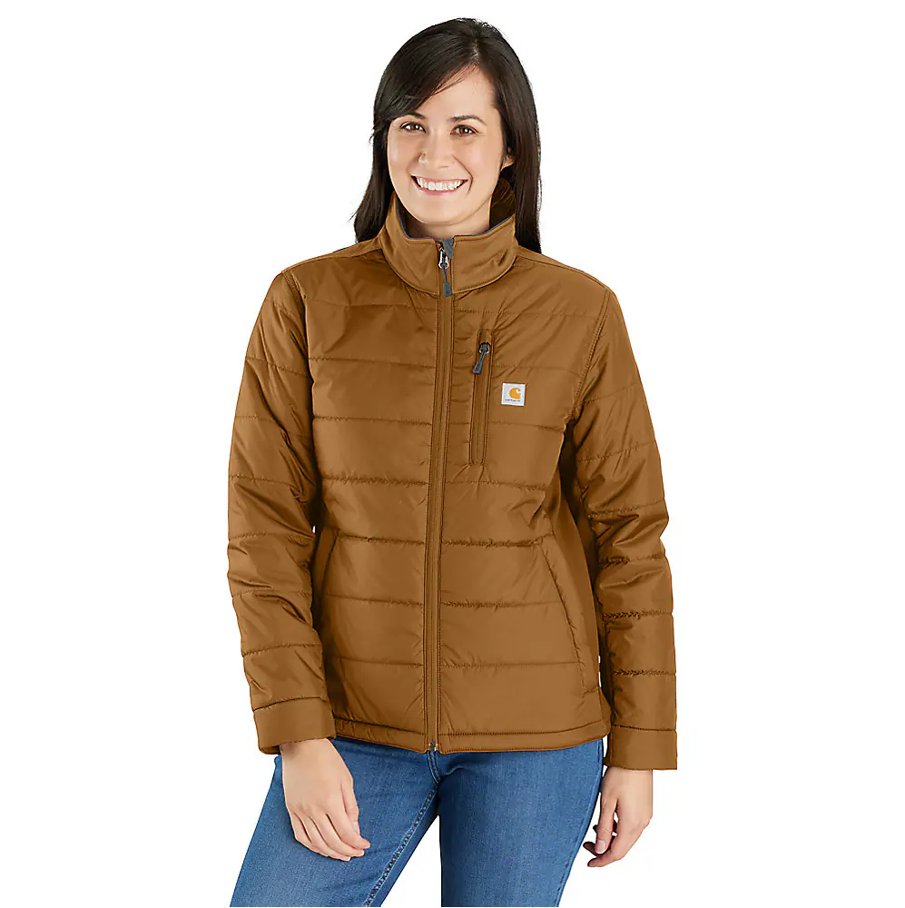 Carhartt Women's Lightweight Puffer Jacket - Relaxed Fit - Insulated - 2 Warmer Rating