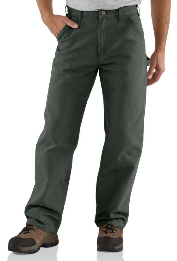 Carhartt Men's Washed Duck Work Dungaree B11 - Moss