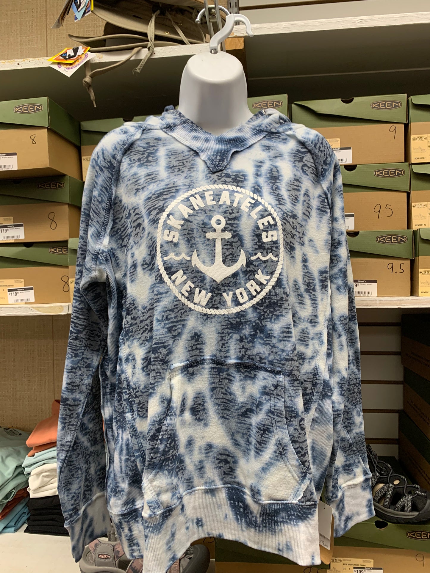 Skaneateles Blue Tie-Dyed Hoodie