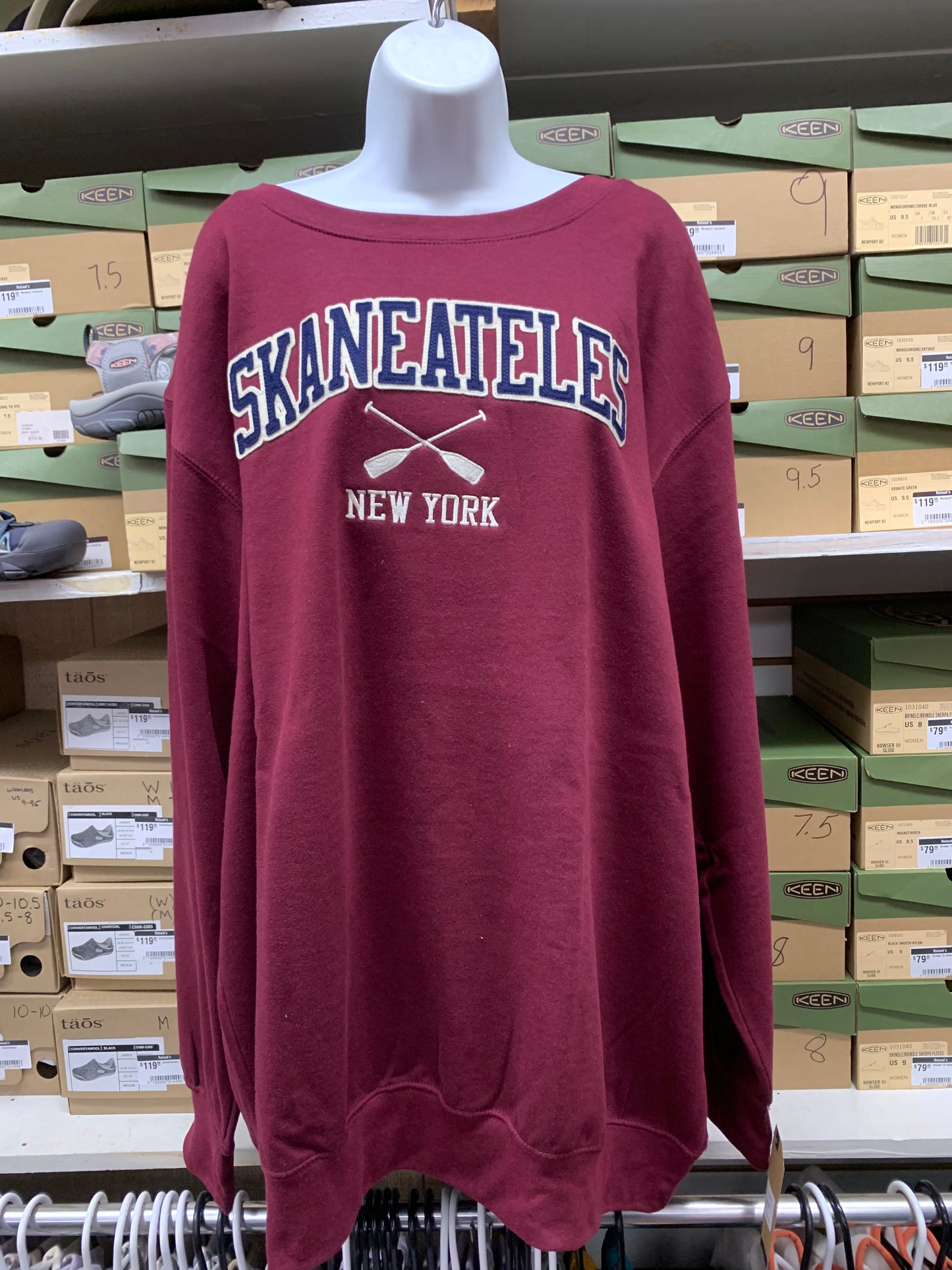 Skaneateles New York Crossed Oars Crew Sweatshirt