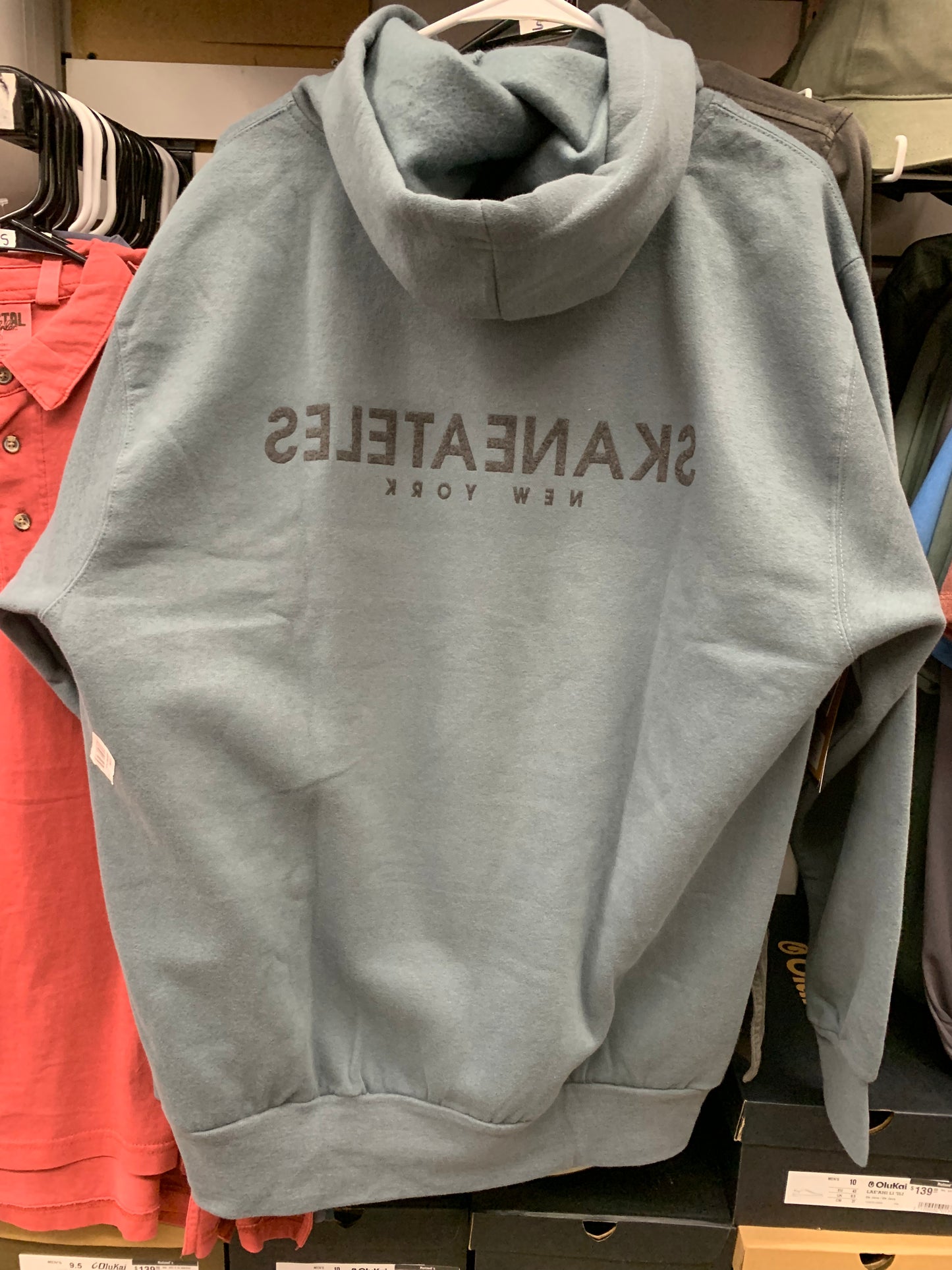 Skaneateles Pullover Hooded Sweatshirt - Front & Back - Men's