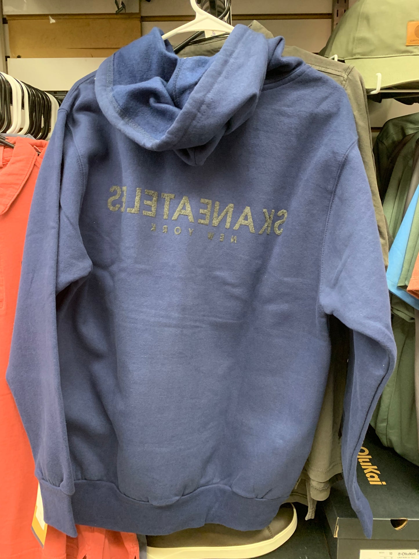 Skaneateles Pullover Hooded Sweatshirt - Front & Back - Men's