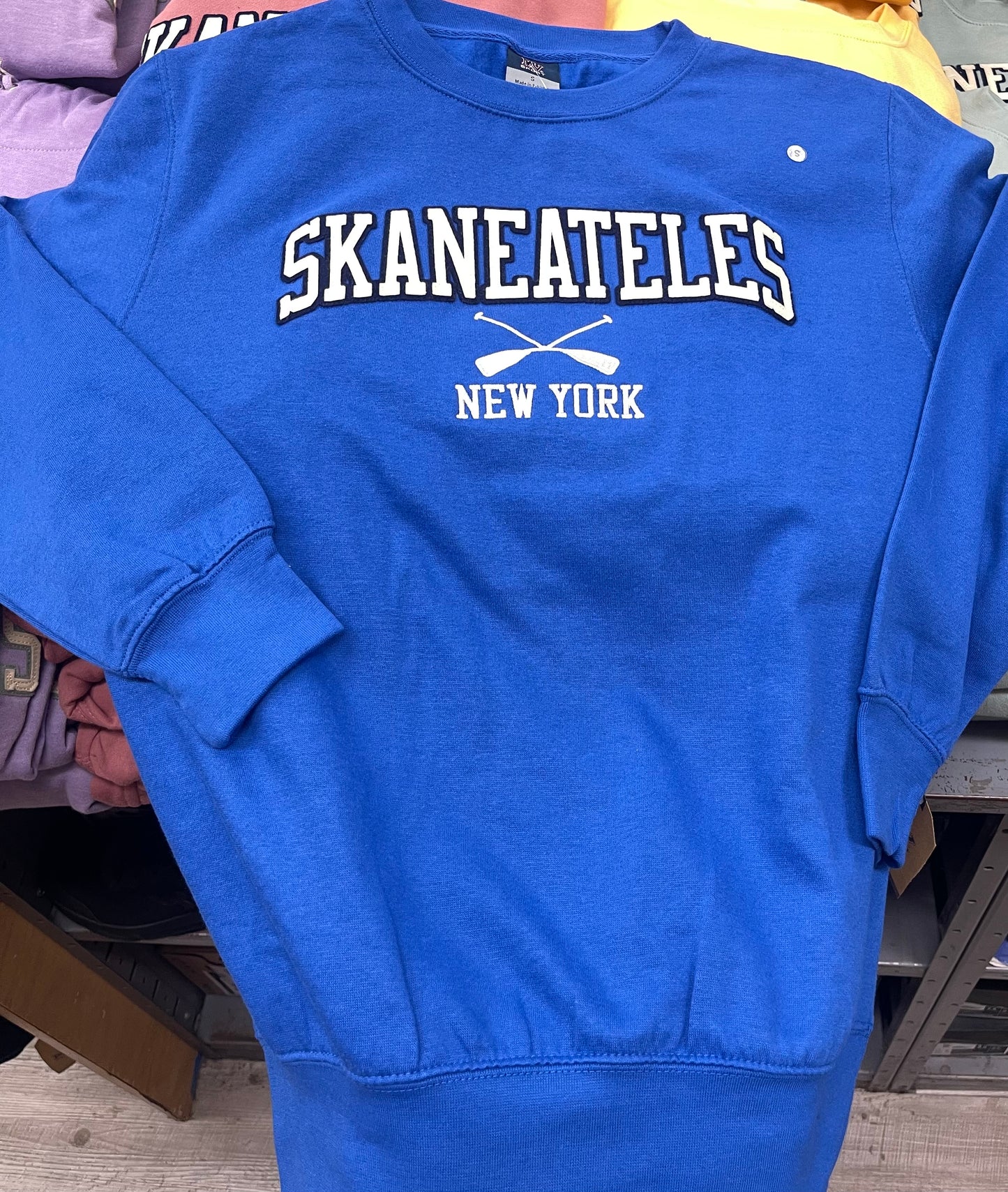 Skaneateles New York Crossed Oars Crew Sweatshirt