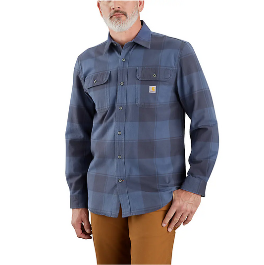 Carhartt Loose Fit Heavyweight Flannel Long-Sleeve Plaid Shirt