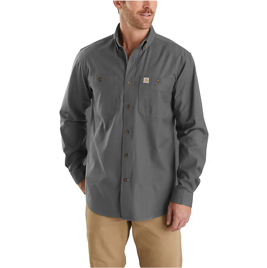 Carhartt Rugged Flex® Relaxed Fit Midweight Canvas Long-Sleeve Shirt