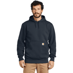 Carhartt Rain Defender Paxton Hooded Heavyweight Sweatshirt - NAVY Color