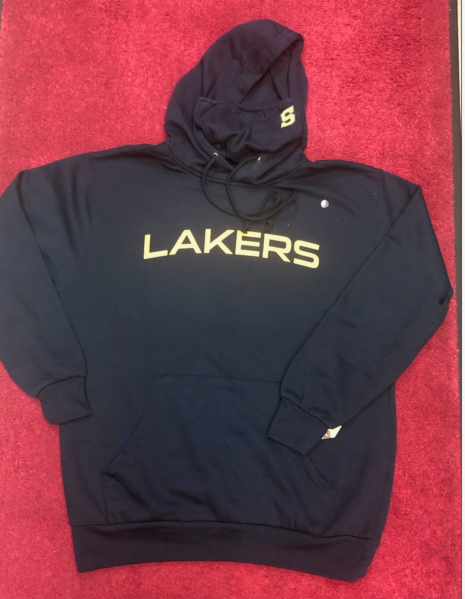 Lakers Pullover Hooded Sweatshirt w/Built in Mask