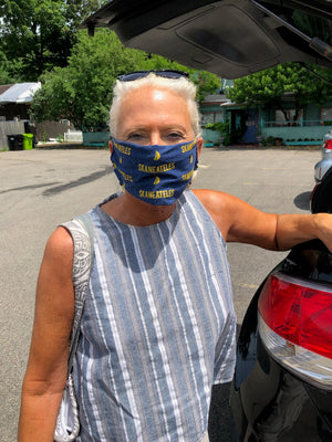 Skaneateles Face Mask on the Owner - Leslee Fragnoli-Garrison