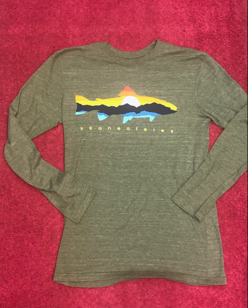 Skaneateles Mountain Trout Long Sleeve - Green