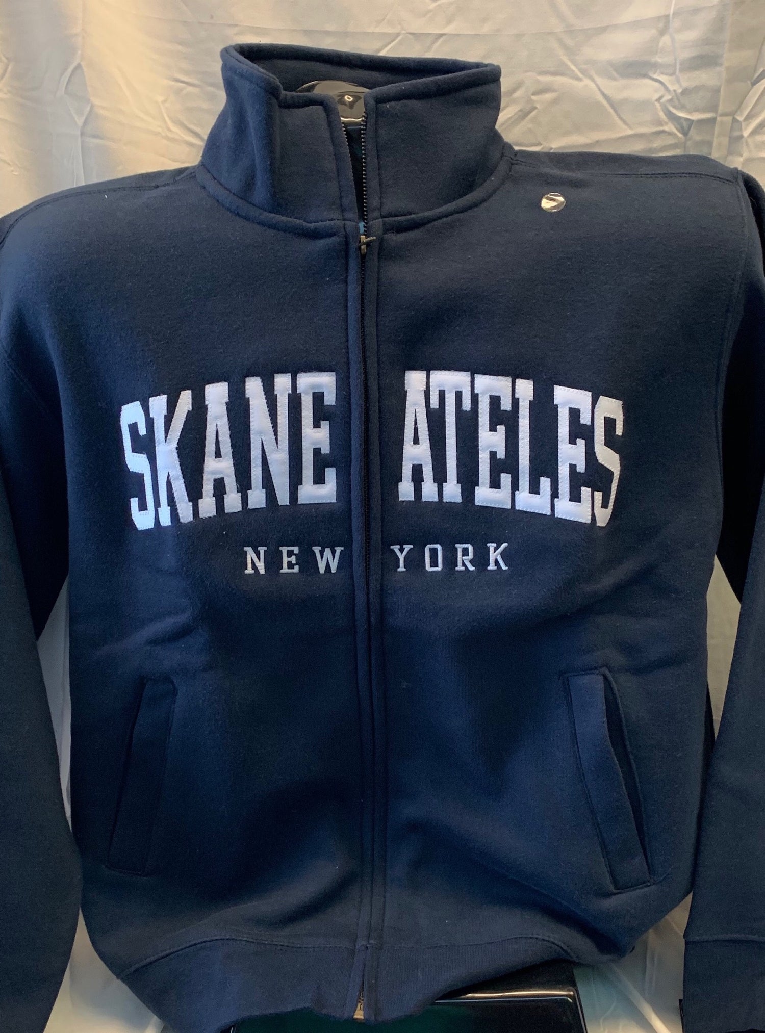 Skaneateles Full Zip No Hood Sweatshirt - Navy