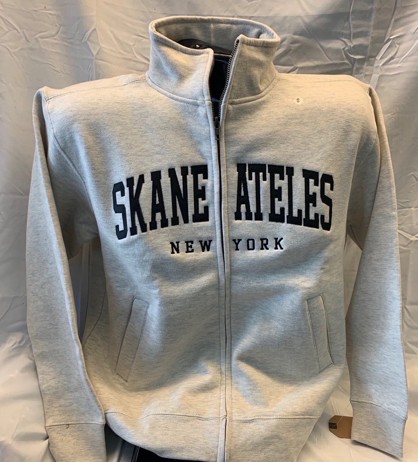 Skaneateles Full Zip No Hood Sweatshirt - Oatmeal